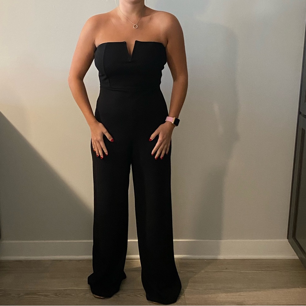 Womens wide leg jumpsuit